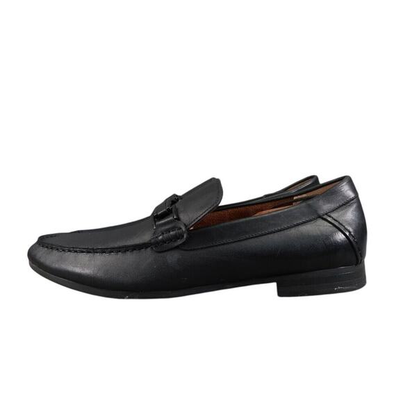 Steve Madden Shoes Mens 11.5 Loafer Moc Classic Slip On Black Leather Lifestyle main image 6